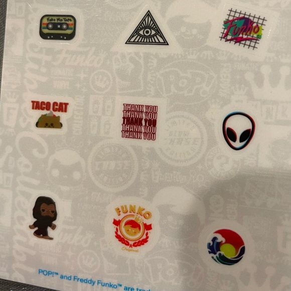 Funko POP Sticker Sheet and Accessories, Sunglasses, Laptop, Coffee, Bags - Picture 6 of 6